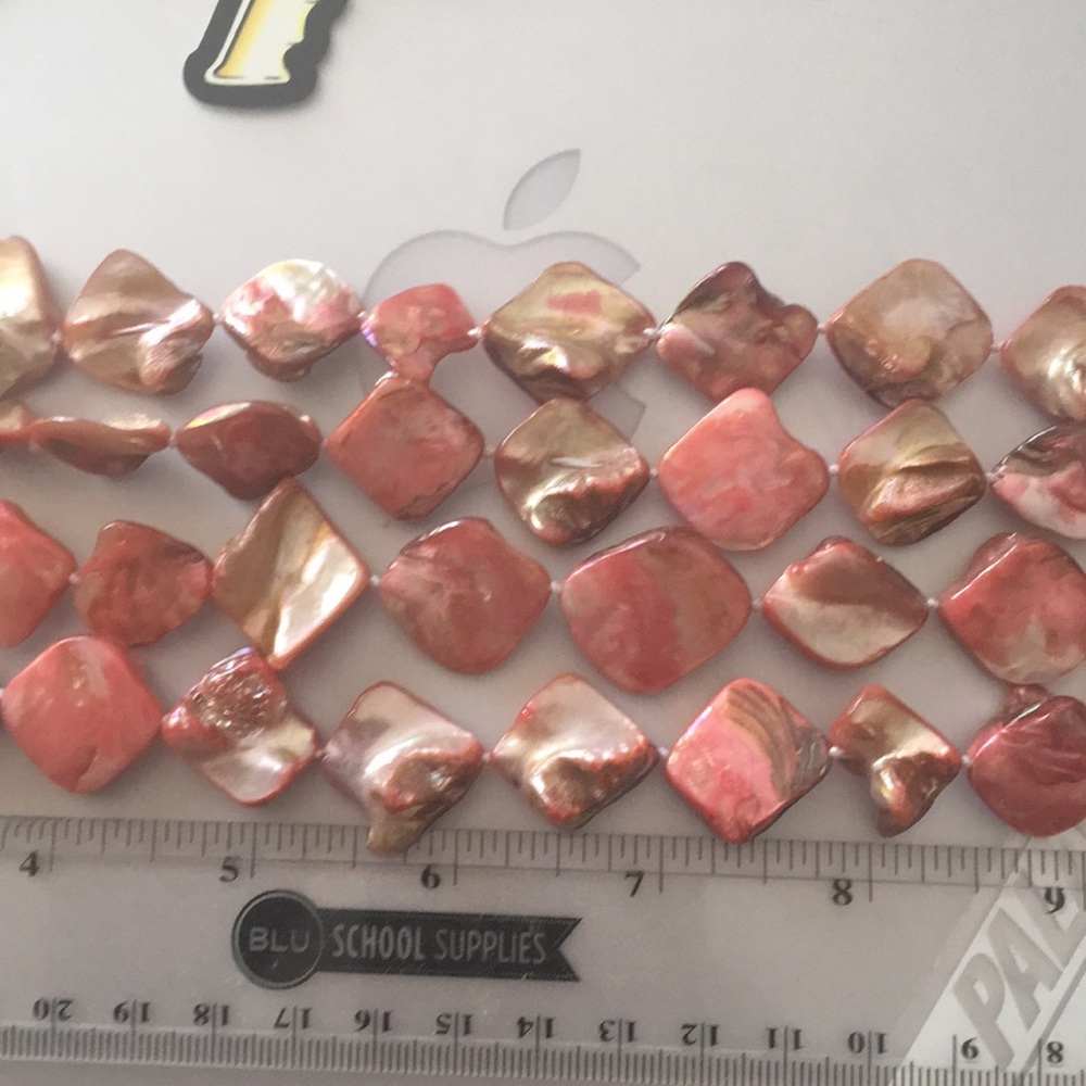 Mother of shell 52 inch double strand necklace